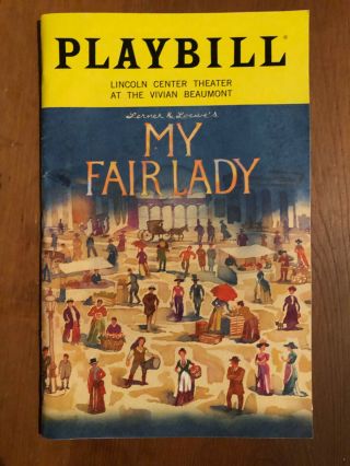 Playbill - Laura Benanti,  Rosemary Harris My Fair Lady Musical Broadway Feb 2019