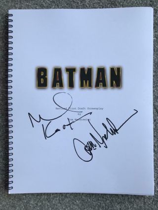 Batman (1989) Signed Script Michael Keaton,  Jack Nicholson