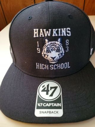 Stranger Things Atlanta Braves Hat Hawkins High School 1983