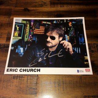 Eric Church Signed 8x10 Photo Authentic Autographed Auto Bas Beckett