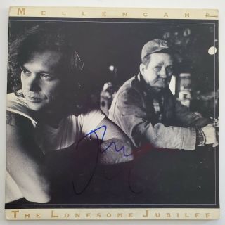 John Cougar Mellencamp Signed The Lonesome Jubilee Vinyl Record Hof Legend Rad