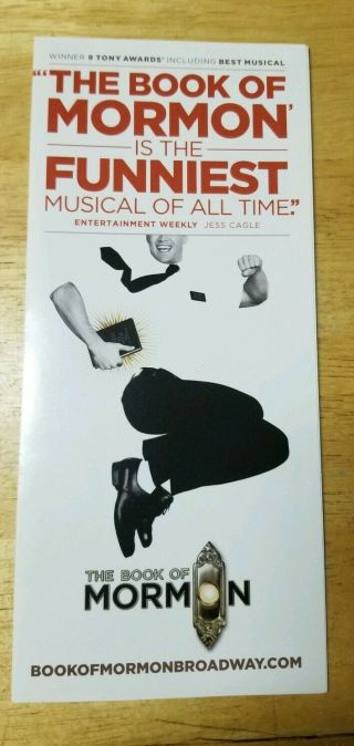 The Book Of Mormon - Broadway Musical - Brochure - York City