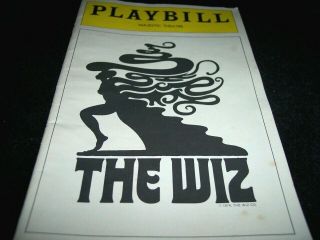 Playbill From " The Wiz " Majestic Theatre Dec.  1975 Musical Version Wizard Of Oz