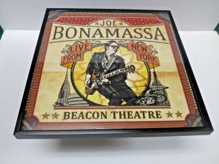 Joe Bonamassa Signed,  Framed Live From York Beacon Theatre Vinyl Album