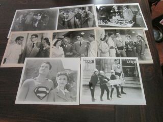 Set Of 8 Adventures Of Superman & Mole Men Ep Photos Stills George Reeves/coates