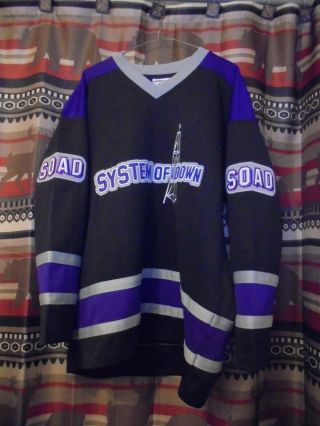 System Of A Down Hockey Jersey Size Large Soad Serj Tankian Very Rare & Htf L@@k