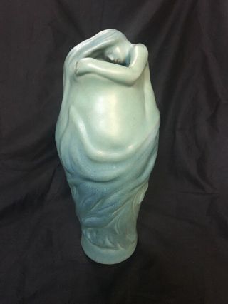Turquoise 11 " Van Briggle Studio Lorelei Nude Maiden Vase