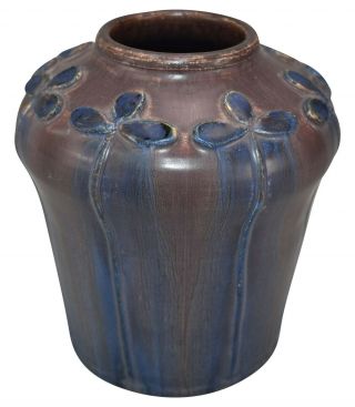 Ephraim Faience Pottery 2001 Experimental Iris Ceramic Vase