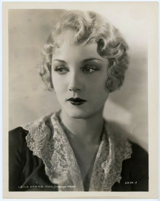 Blonde Blue - Eyed Silent Film Beauty Leila Hyams Vintage 