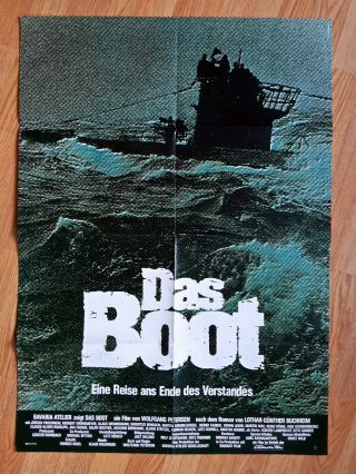 Das Boot German 1 - Sheet Poster 1981 Wolfgang Petersen Submarine Wwii Prochnow