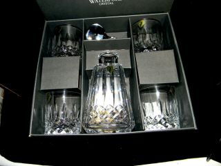 Waterford Crystal Lissadel Decanter Set With 4 Tumblers,