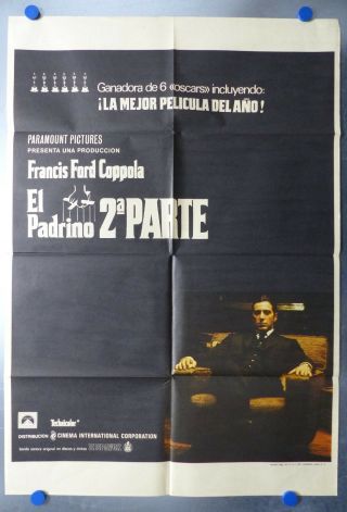 1975 The Godfather: Part Ii Al Pacino Robert De Niro Spanish Poster