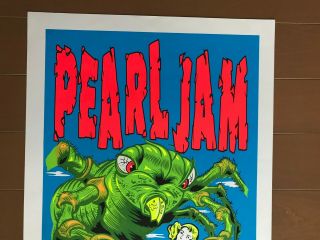 1996 Pearl Jam TAZ SILK SCREEN CONCERT POSTER 364 / 400 LIMITED 2