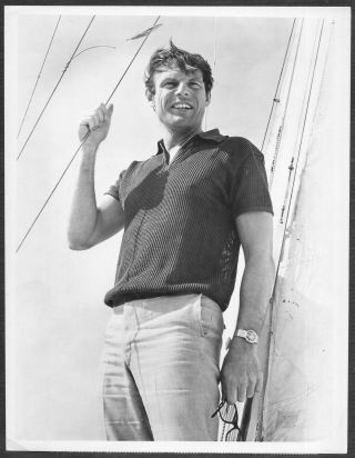 Adam West 1966 Batman Abc - Tv Promo Photo Sailing Sailboat