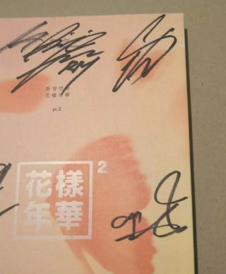 BTS Hand Signed HYYH 4th Mini Album PT2 100 Rare RM Autograph 4