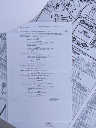 GREY ' S ANATOMY 2007 Call Sheets w/ Map Sides Scripts Episodes 404 - 407 Season 4 3
