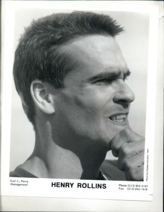 Henry Rollins - 8x10 Headshot Photo With Resume - Rare