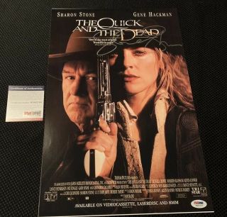 Sharon Stone Signed 11x17 Movie Poster “the Quick And The Dead” Psa/dna Cert