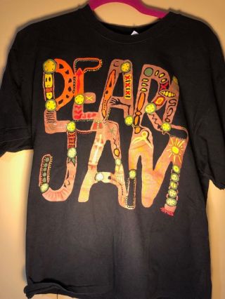 Vintage Pearl Jam T Shirt Music 4 Rhinos 90 