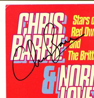 Chris Barrie And Norman Lovett.  Red Dwarf.  Signed Theatre Flyer 3