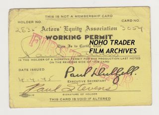 Plan 9 From Outer Space Ed Wood Actor Paul Marco First Union Equity License Id