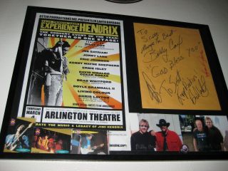 Jimi Hendrix Experience Tribute Concert Autographed Billy Cox Chris Layton Look