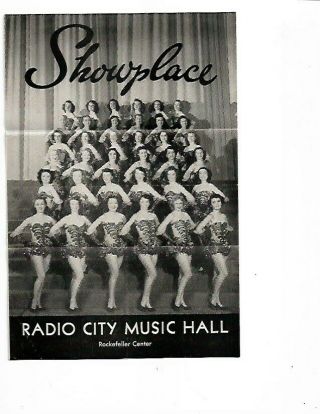 7a - Vintage 1953 Radio City Music Hall Nyc Showplace Fred Astaire Cyd Charisse