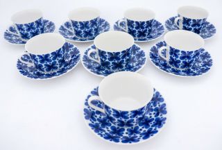8 Teacups With Saucers - Mon Amie - Rörstrand / Rorstrand - Marianne Westman