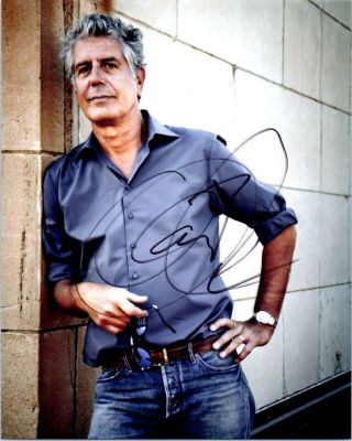 Anthony Bourdain Signed 8x10 Picture Autographed Photo,