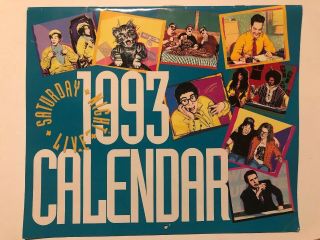 Rare Vintage 90s Snl Saturday Night Live Calendar Chris Farley Rock Waynes World