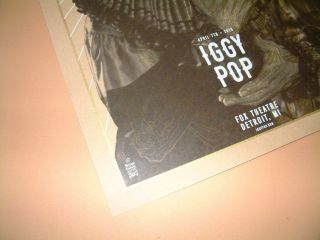 Iggy Pop Brian Ewing Detroit Poster Print Signed Numbered Post Pop Depression 4