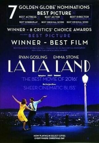 La La Land (2016) | Critics | Movie Poster | 27x40 Double Sided