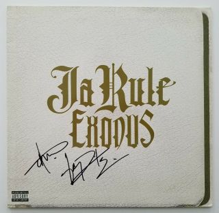 Ja Rule Signed Exodus Vinyl Record Album Hip Hop Rap Rare Fyre Fest Legend Rad