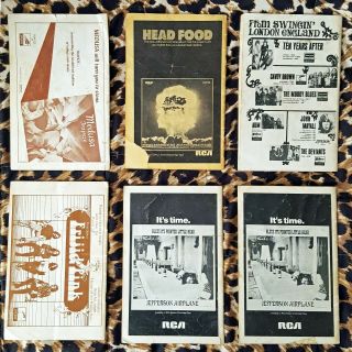 SIX RARE VTG 1960s - 1970s FILLMORE EAST Handbills WHO JOPLIN TULL TRAFFIC,  More 2