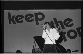 David Cassidy Singing Concert 35mm B/w Photo Negative 1970 