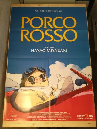 Porco Rosso Movie Poster 39x55 " 2sh Anime Japan Miyazaki Ghibli