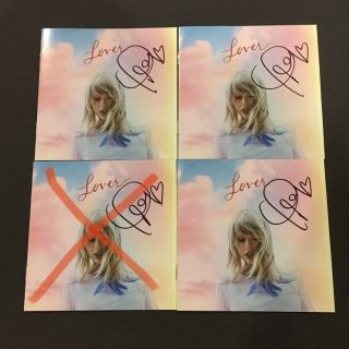 Taylor Swift Signed Autographed Lover Cd Booklet