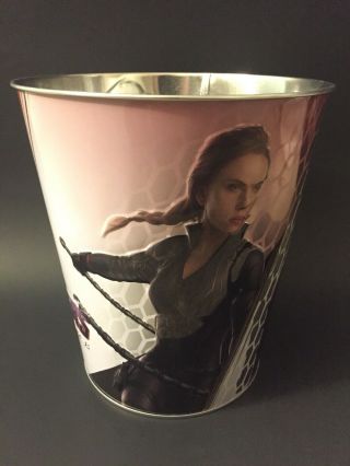 Avengers Endgame Black Widow Exclusive Regal Theater Popcorn Tin Bucket (Rare) 3