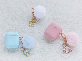 KAKAO FRIENDS Official Goods : Character PomPom Friends Airpods Key Ring Chain 2