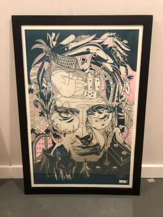 Radiohead / Thom Yorke Poster Print By Cesar Moreno - Signed - Rare