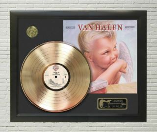 Van Halen Framed Wood Legends Of Music Lp Record Display.  " C3 "