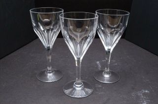 Set 3 St Louis Bristol Burgundy Crystal Wine Glass Goblet Stemware Saint 7 "