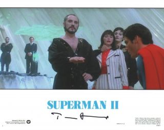 Terence Stamp Real Hand Signed Photo 3 Superman Ii General Zod