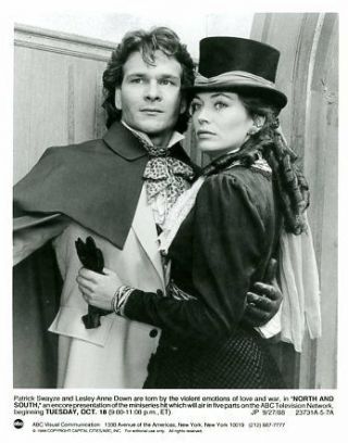 Patrick Swayze Lesley - Anne Down North & South Abc Photo