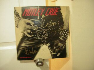 Motley Crue Signed Lp Too Fast For Love 1982 4 Members