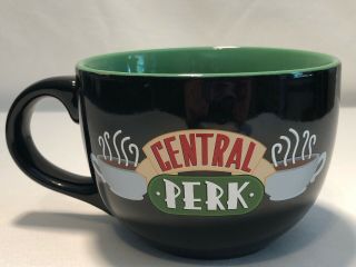 Friends Sitcom Central Perk 24 Oz.  Coffee Mug Black/green