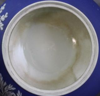 Antique Wedgwood Only Cobalt Dip Jasperware Teapot 19th Century Classical Relief 6