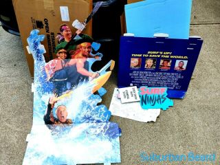 Surf Ninjas Movie Media Video Store Promo Standee 1990s