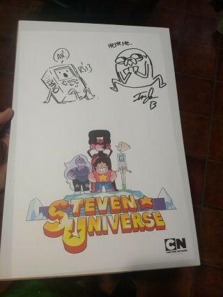Steven Universe Signed Poster Rebecca Sugar And Ian Jones - Quartey