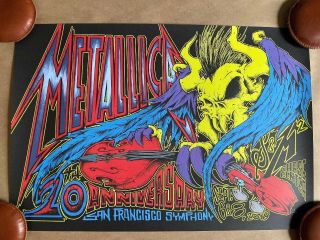 Metallica San Francisco S&m2 Poster Squindo Chase Center 2019